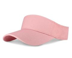 Camerazar Nastaviteľná letná čiapka, ružová, ľahký materiál, dĺžka kšiltu 10 cm