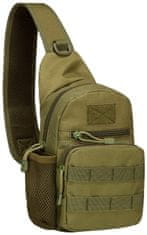 Camerazar Multifunkčný taktický batoh vojenský model, odolný nylon 600D, polstrovaný chrbát, vetracia sieťka, 24x20x8 cm