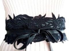 Camerazar Dámsky ozdobný čipkový pás na šaty viazaný