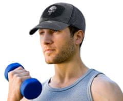 Camerazar Baseballová čiapka Punisher so sieťovanou konštrukciou, univerzálna veľkosť, dĺžka kšiltu 7 cm