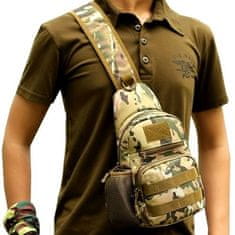 Camerazar Univerzálny vojenský batoh taktický model, nylon 600D Oxford, vodotesný, veľkosť 24x20x8 cm
