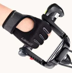 Camerazar Univerzálne cyklistické rukavice, čierne, polyester, šírka 10 cm