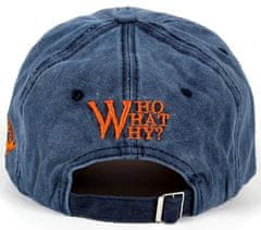 Camerazar Univerzálna džínsová čiapka s písmenom W, 100% bavlna, obvod 50-60 cm