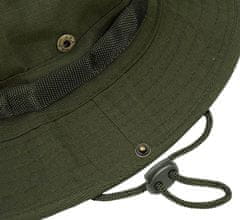 Camerazar Pánska taktická vojenská čiapka BOONIE, zelená, univerzálna veľkosť 55-59 cm, materiál polyester a bavlna
