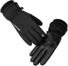 Camerazar Pánske zimné rukavice s dotykovou funkciou, nepremokavé a zateplené, materiál 90% polyester a 10% akryl, veľkosť XL