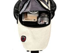 Camerazar Multifunkčný unisex outdoorový batoh, čierny, syntetická tkanina Oxford, 70-130 cm