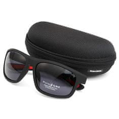 Camerazar Pánske športové slnečné okuliare s polarizáciou, matná čierna, filter UV-400 cat 3 + puzdro - možnosť 1