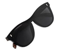 Camerazar Pánske polarizačné športové okuliare s bambusovými šošovkami, čierne, UV filter 400 cat 3