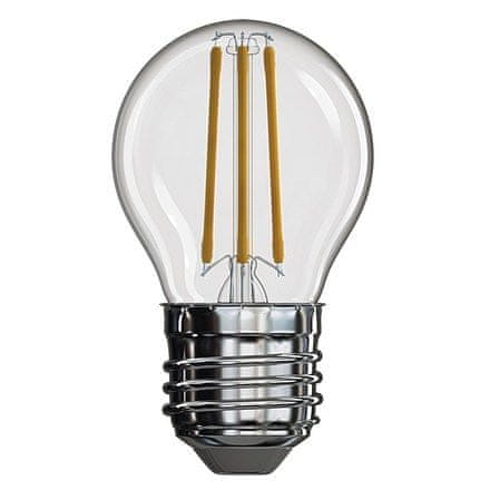 EMOS LED žárovka ZF1120 LED žárovka Filament Mini Globe 3,4W E27 teplá bílá