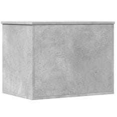 Vidaxl Úložný box betónovosivý 60x42x46 cm kompozitné drevo