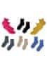 Detské bavlnené ponožky - jednofarebné ANTRACIDE (tmavosivá) EU 33-35