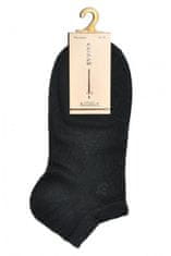 Ulpio Dámske bambusové extra jemné členkové ponožky NERO (čierna) EU 35-38
