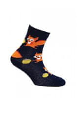 Wola Detské bavlnené ponožky Veverička NAVY (tmavomodrá) EU 21-23