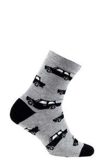 Gatta Detské ponožky Autíčka ASH (sivá) EU 27-29