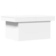 Vidaxl Konferenčný stolík biely 80x55x40 cm kompozitné drevo