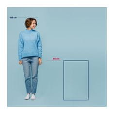 Kela Kúpeľňová predložka Maja 100% polyester mrazovo modrá 80,0x50,0x1,5cm