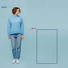 Kela Kúpeľňová predložka Maja 100% polyester mrazovo modrá 100,0x60,0x1,5cm