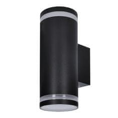 Solight Vonkajšie nástenné svietidlo POTENZA 2xGU10 | IP54, čierne
