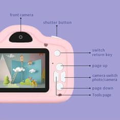 MG C11 Piglet detský fotoaparát, ružový