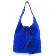 Vera Pelle Kabelky každodenné modrá Shopper Bag XL A4