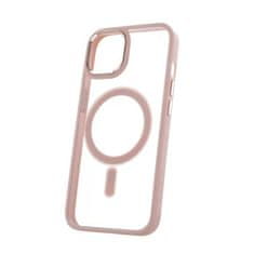 CPA Silikonové TPU pouzdro Satin Clear Mag pro iPhone 14 Pro růžové (GSM178095)