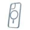Silikonové TPU pouzdro Satin Clear Mag pro iPhone 15 Plus modré (GSM178082)