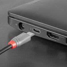 Lindy Kábel USB 2.0 Typ C CM/MICRO-B(2.0) 3m, High Speed, Anthra Line, čierny