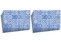 Dimex Nálepky na obkladačky - Modrá mozaika - 30 x 20 cm (balenie 8 ks), DS-214