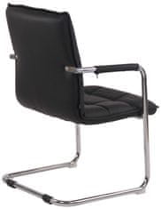 BHM Germany Konferenčná stolička Gandia, pravá koža, čierna