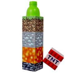 EUROSWAN Minecraft TNT plastová fľaša, športová fľaša 650 ml