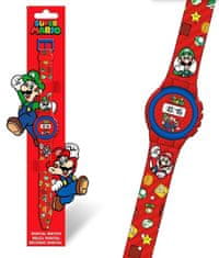 EUROSWAN Digitálne detské hodinky Super Mario & Luigi