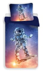 Jerry Fabrics Astronaut Surf posteľná bielizeň z mikrovlákna 140×200 cm, 70x90 cm mikrovlákno