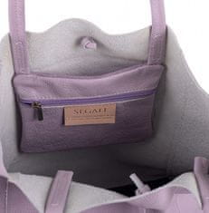 Dámska kožená kabelka Alexa Purple