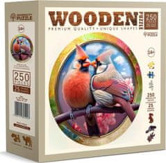 Wooden city Drevené puzzle Zamilovaní vtáci 250 dielikov EKO