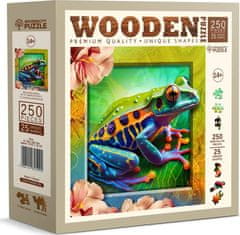 Wooden city Drevené puzzle Farebná žabka 250 dielikov EKO