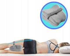 Medi Sleep Ortopedický vankúš, nožný klin medzi kolená, sivý z pamäťovej peny