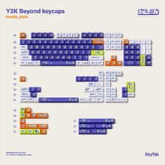 NuPhy Keycaps PBT KDA Dye-sub Y2K, ANSI / ISO, US Layout, počet 171 - Náhradné klávesy, Beyond