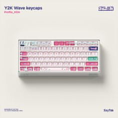 NuPhy Keycaps PBT KDA Dye-sub Y2K, ANSI / ISO, US Layout, počet 171 - Náhradné klávesy, Wave