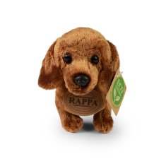Rappa Plyšový pes jazvečík stojaci 2dr. 19 cm ECO-FRIENDLY