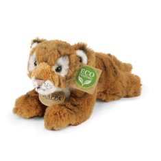 Rappa Plyšový tiger hnedý ležiaci, 17 cm ECO-FRIENDLY