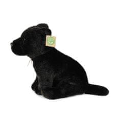 Rappa Plyšový pes stafordšírský bulteriér 30 cm čierný ECO-FRIENDLY