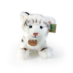 Rappa Plyšový tiger biely sediaci 25 cm ECO-FRIENDLY