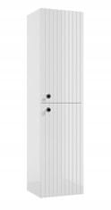 Deftrans Kúpeľňový nástenný podstavec Lamella 140x35 cm lesklý biely