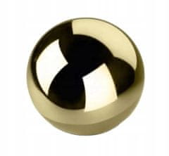 Polnix Dekoratívna keramická guľa 13 cm zlatá zrkadlová