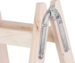 Strend Pro Rebrík Strend Pro, 4 priečkový, drevené štafle, 1,30 m, max. 150 kg