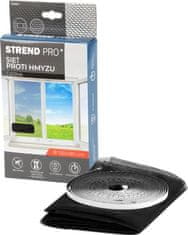 Strend Pro Sieť FlyScreen2 150x180 cm, proti hmyzu a komárom, na okno, čierna PE