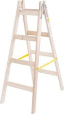 Strend Pro Rebrík Strend Pro, 4 priečkový, drevené štafle, 1,30 m, max. 150 kg
