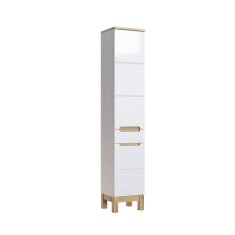Kúpeľňová skrinka BALI WHITE 800 - biela/biely vysoký lesk