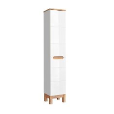 Kúpeľňová skrinka BALI WHITE 804 - biela/biely vysoký lesk