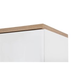 Kúpeľňová skrinka BALI WHITE 830 - biela/biely vysoký lesk